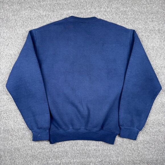 Vintage Russell Athletic Blank Sweatshirt Men's Medium Blue Grunge Skate Y2K - Picture 4 of 7